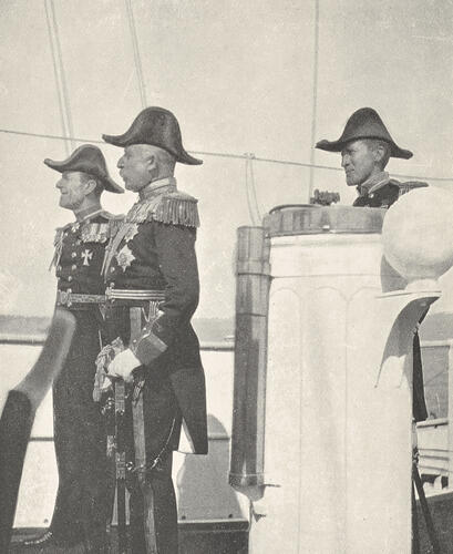Commodore Keppel, Duke of Connaught and Commodore Crampton
