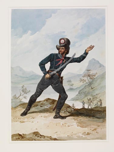 Spanish Army. José de Espin, one of Don Juan Martin's Chiefs. 1813