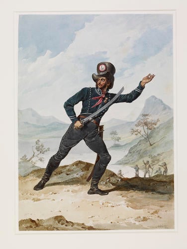 Spanish Army. José de Espin, one of Don Juan Martin's Chiefs. 1813 Spanish Army. José de Espin, one of Don Juan Martin's Chiefs. 1813