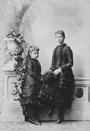 Princess Irene and Princess Alix of Hesse, 1880 [in Portraits of Royal Children Vol. 25	1879-80]