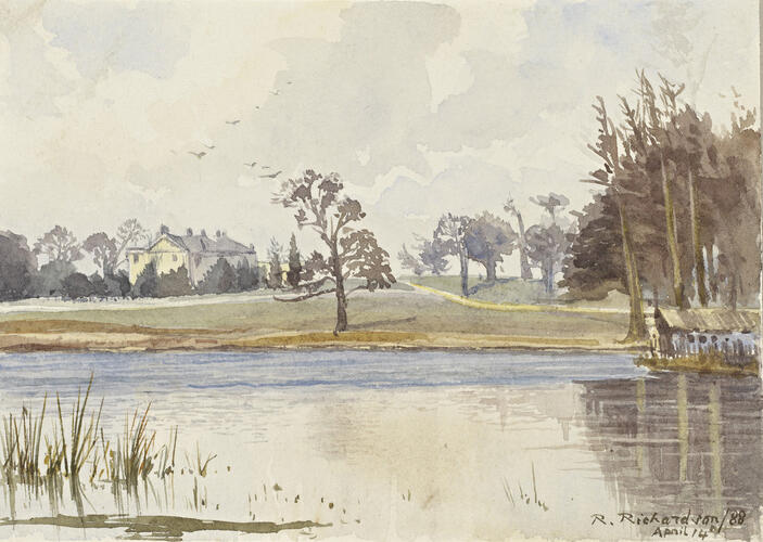 White Lodge seen from the lake