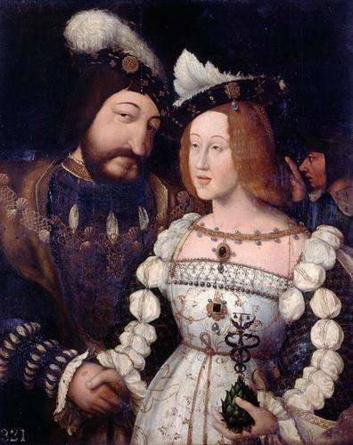 Francois I with Eleanor, Queen of France