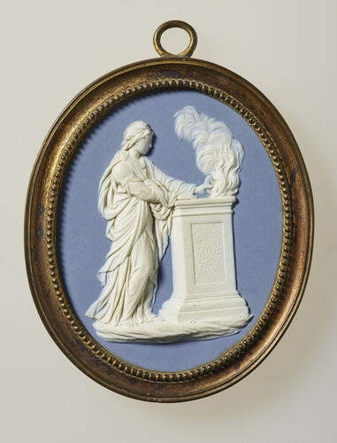 Plaque with female figure Plaque with female figure