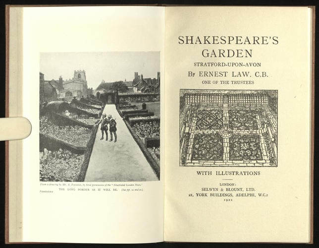 Shakespeare's Garden Stratford-upon-Avon / by Ernest Law