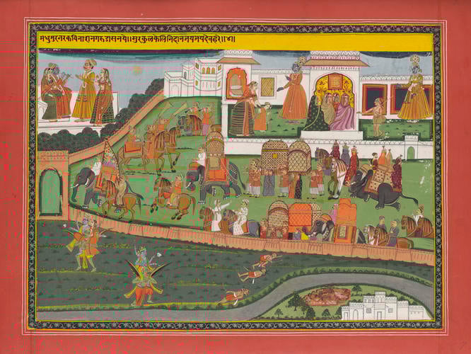 Master: Gita Govinda गीत गोविन्द (Song of the Cowherd)
Item: Gita Govinda गीत गोविन्द (Song of the Cowherd): song two verse four Master: Gita Govinda गीत गोविन्द (Song of the Cowherd)
Item: Gita Govinda गीत गोविन्द (Song of the Cowherd): song two verse four