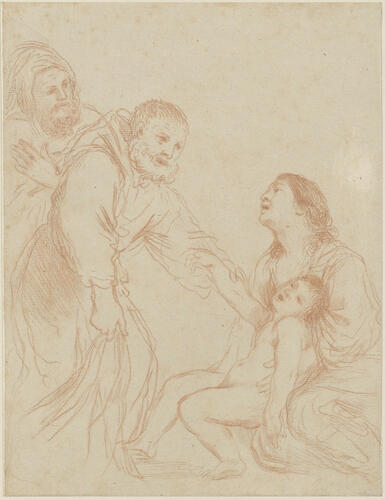 The Blessed Felix of Cantalice resuscitating a child The Blessed Felix of Cantalice resuscitating a child
