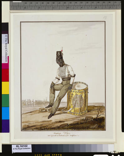 British Army. Drummer, Rifle Brigade. About 1815