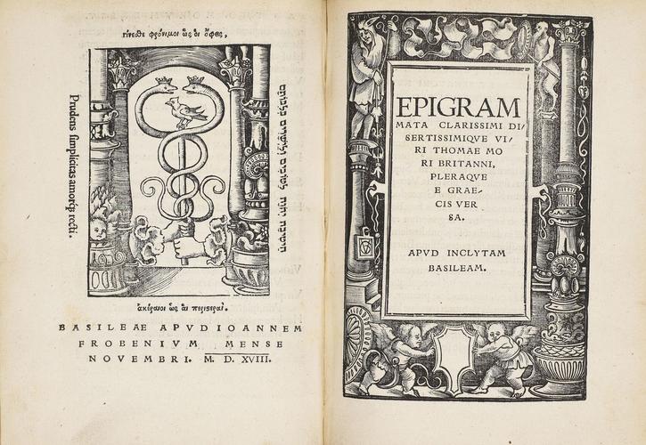 De Optimo reip. statu, deque nova insula Utopia ; Epigrammata / T. Mori Epigrammata Des. Erasmi Roterodami De Optimo reip. statu, deque nova insula Utopia ; Epigrammata / T. Mori Epigrammata Des. Erasmi Roterodami