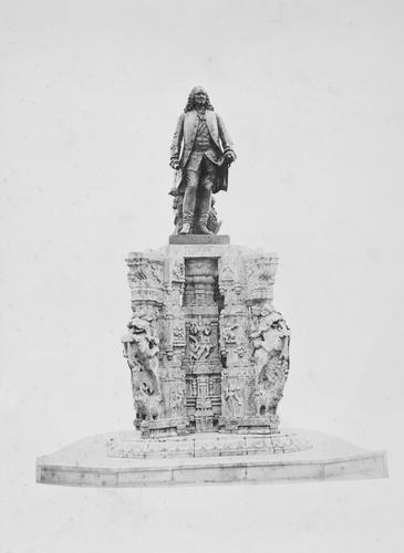 Pondicherry. Statue of Joseph Francois Dupliex (1697-1763) : Prince of Wales Tour of India 1875-6
