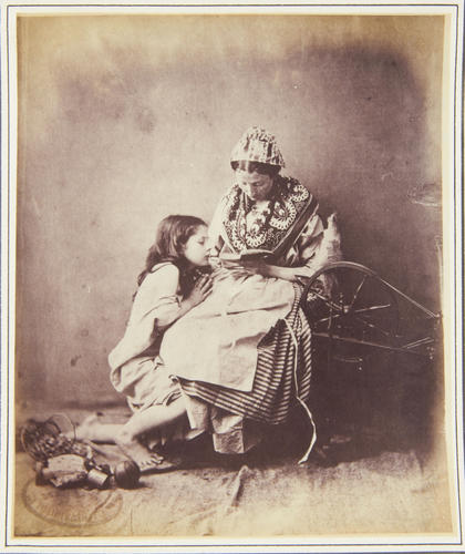 Study of woman and young girl Study of woman and young girl