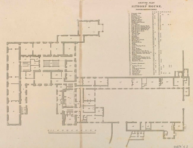 Ground plan of Althorp House
