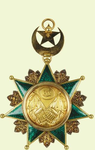 Order of Osmanieh, 1st class. Badge and sash. Possibly belonged to Edward VII