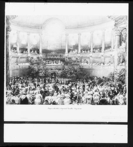 The supper in the Salle de Spectacle, Versailles, 25 August 1855 The supper in the Salle de Spectacle, Versailles, 25 August 1855