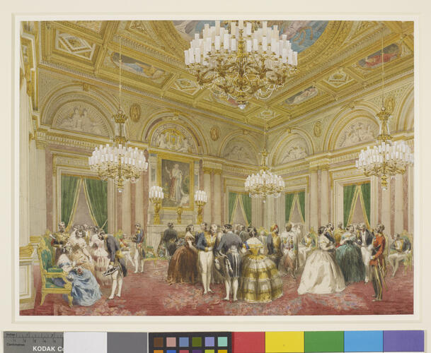 The Salon de l'Empereur Napoleon I at the Hôtel de Ville, 23 August 1855