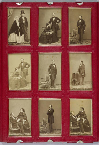 Folding portfolio containing portraits of Queen Victoria and Prince Albert Folding portfolio containing portraits of Queen Victoria and Prince Albert