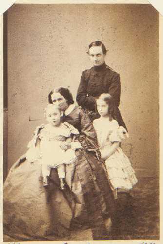 Princess Christian of Denmark with her children, Prince Valdemar, Prince Frederik and Princess Thyra of Denmark