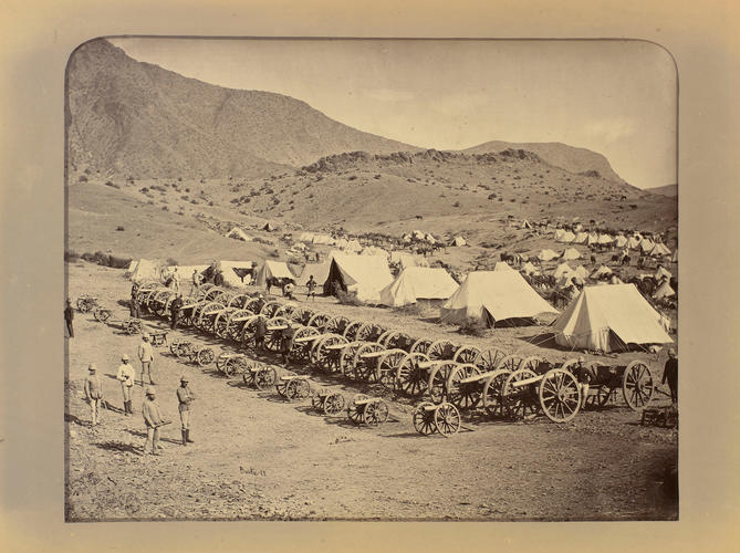 Guns captured at the Fort of Ali Masjid