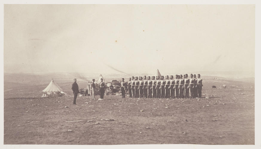 Sir John Campbell with the remains of the Light Company of the 38th