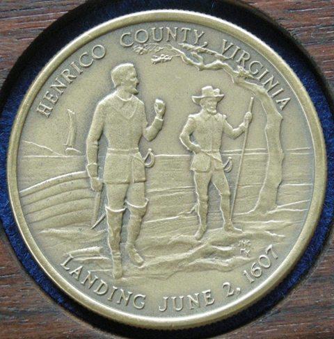U. S. A. Medal commemorating the Bicentenary of Independence, Henrico County U. S. A. Medal commemorating the Bicentenary of Independence, Henrico County