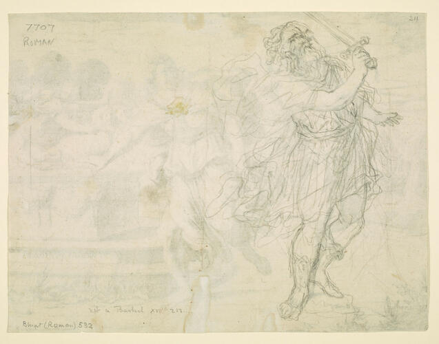 A man wielding a sword A man wielding a sword