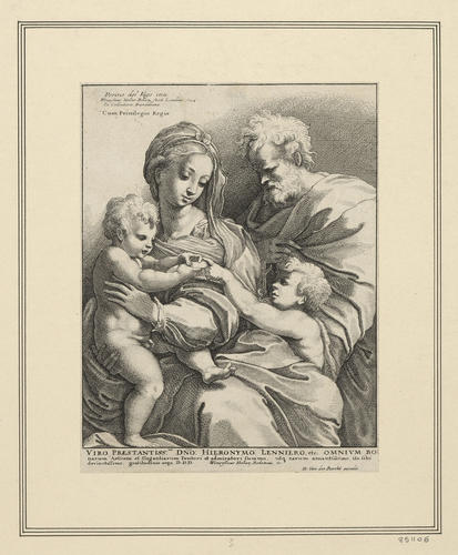 Holy Family with the Infant Baptist [`The Madonna della Rosa?]