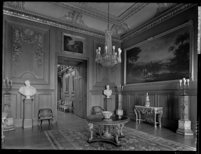 Glass plate negative of the Ante-Throne Room, Windsor Castle