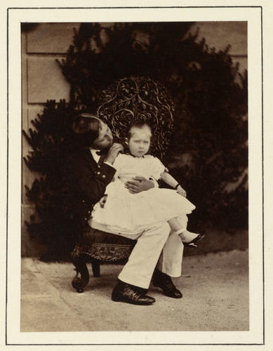 Prince Alfred, later Duke of Saxe-Coburg and Gotha (1844-1900), and Princess Beatrice (1857-1944)