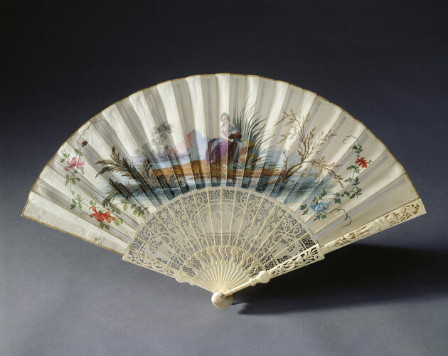 Fan depicting 'Cupid and Psyche'