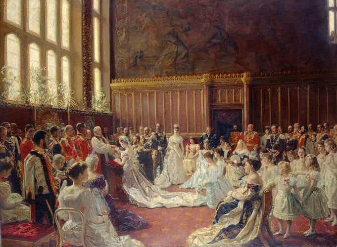 The Marriage of George, Duke of York, with Princess Mary of Teck, 6 July 1893