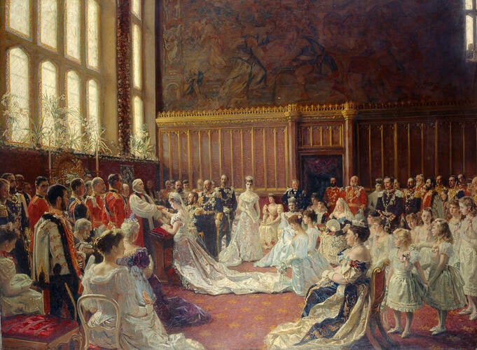 The Marriage of George, Duke of York, with Princess Mary of Teck, 6 July 1893