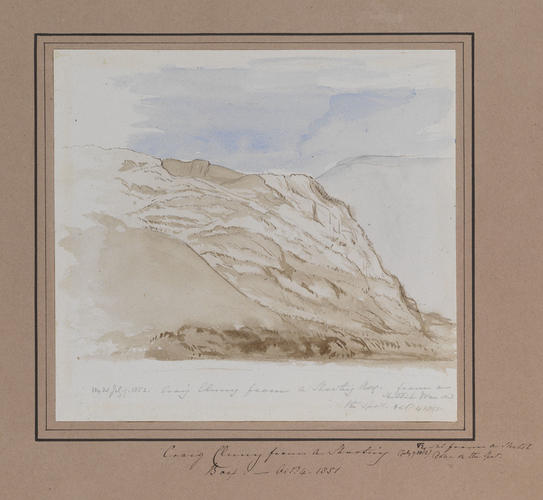 Master: Queen Victoria's Sketchbook 1848-1854
Item: Craig Cluney from a shooting box