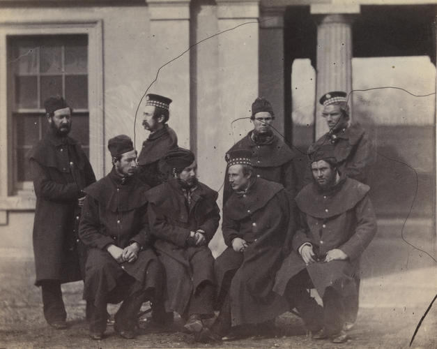 Men of the Scots Fusilier Guards wounded in the Crimea Men of the Scots Fusilier Guards wounded in the Crimea