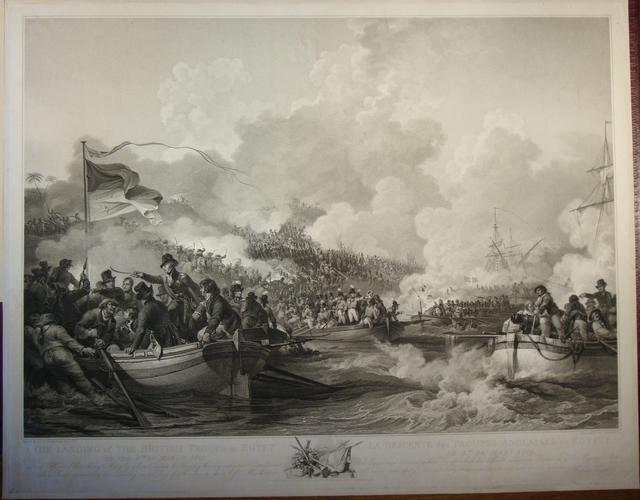 The Landing of the British troops in Egypt