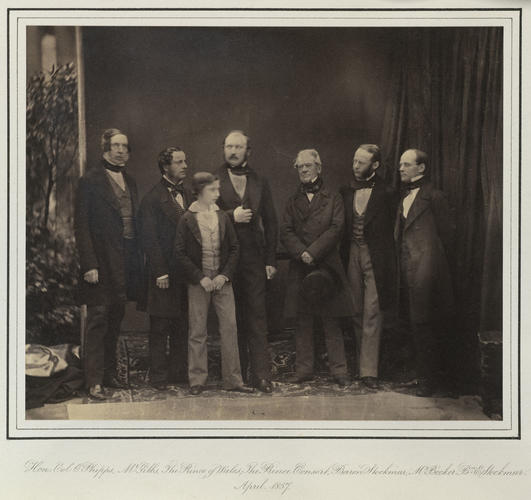 Group including Prince Albert, the Prince Consort and the Prince of Wales, Buckingham Palace Group including Prince Albert, the Prince Consort and the Prince of Wales, Buckingham Palace