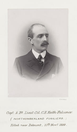 Captain and Bt Lieutenant Colonel CE Keith-Falconer (Northumberland Fusiliers) killed near Belmont, 10th November 1899: Anglo-Boer War, 1899-1900