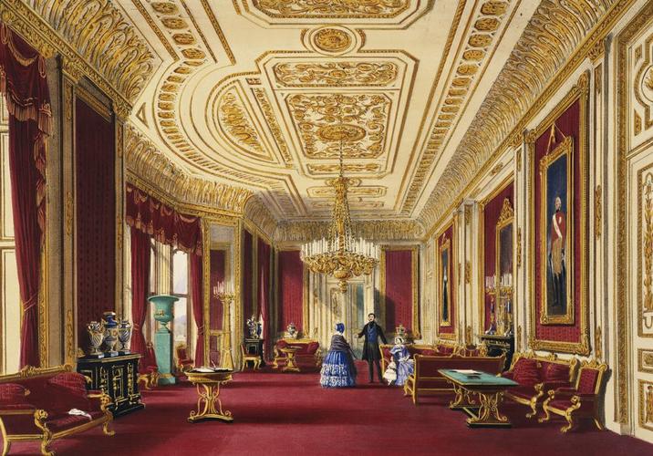 Master: Views of the Interior and Exterior of Windsor Castle
Item: The Crimson Drawing Room
