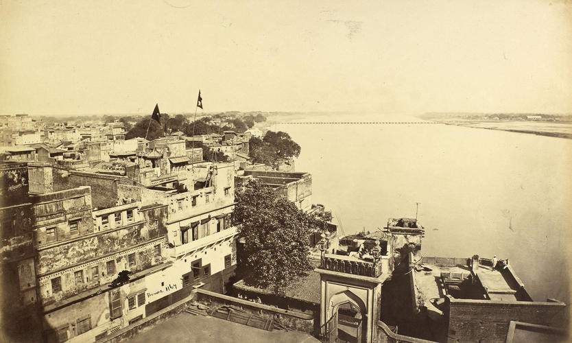 The River and Bridge of Boats from the Mosque, Benares: Prince of Wales Tour of India 1875-6 (vol. 3) The River and Bridge of Boats from the Mosque, Benares: Prince of Wales Tour of India 1875-6 (vol. 3)