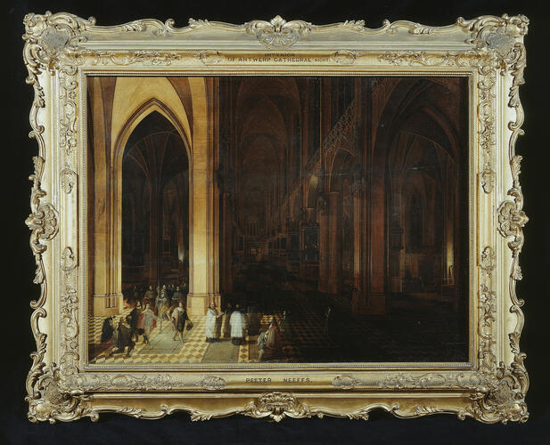 Frame for RCIN 405489, Neefs, Antwerp Cathedral by night