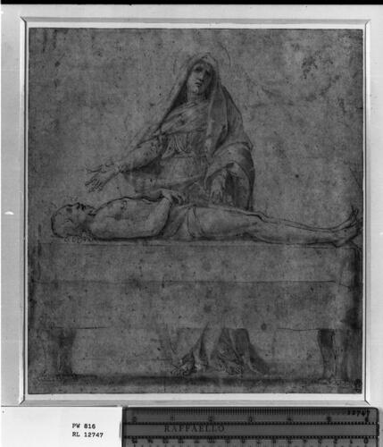 The Virgin mourning over the Body of Christ