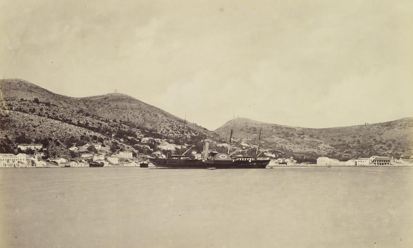 The yacht at Ithica [HMY Osborne, Ithaca]