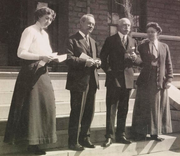 The Duke and Duchess of Connaught and Princess Patricia of Connaught with Mr Greenhill The Duke and Duchess of Connaught and Princess Patricia of Connaught with Mr Greenhill