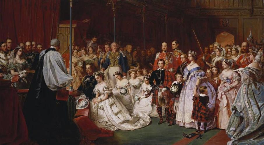 The Marriage of Victoria, Princess Royal (1840-1901) with Prince Frederick William of Prussia (1831-1888) in the Chapel Royal, St James's Palace, 25 January 1858