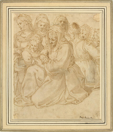 A group of women and children A group of women and children