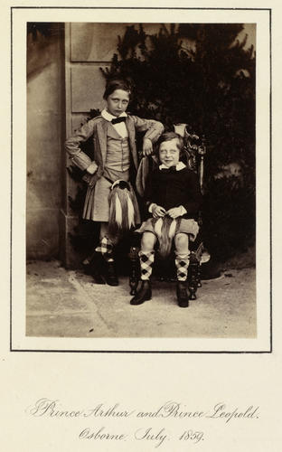 Prince Arthur , later Duke of Connaught (1850-1942), and Prince Leopold, later Duke of Albany (1853-84) Prince Arthur , later Duke of Connaught (1850-1942), and Prince Leopold, later Duke of Albany (1853-84)