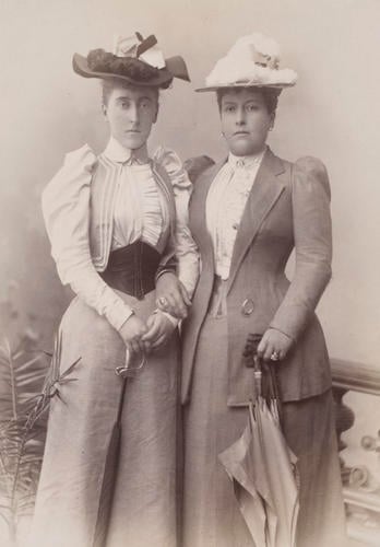 Helena, Princess Christian of Schleswig-Holstein, with her daughter, Princess Helena Victoria, 1893 [in Portraits of Royal Children Vol. 41 1893-1894]