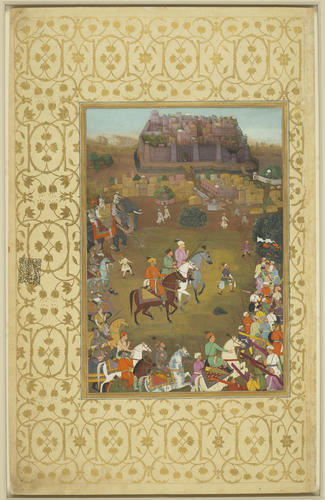 Master: Padshahnamah پادشاهنامه (The Book of Emperors) ‎‎
Item: The Capture of Orchha by imperial forces (October 1635)