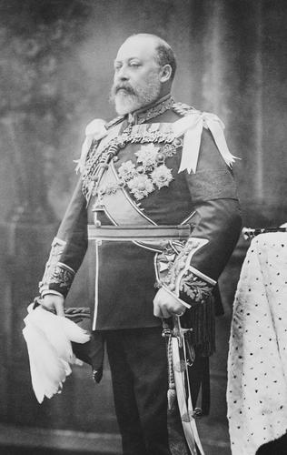 Photograph of King Edward VII (1841-1910) wearing military uniform, c. 1902