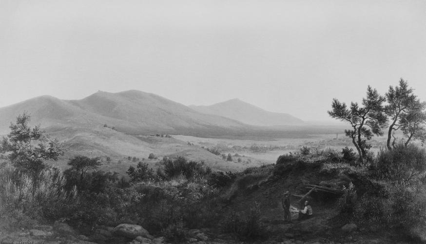 A View of Melibokus and The Bergstrasse