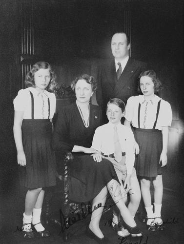 Crown Prince Olav and Crown Princess Martha of Norway with their children Princess Astrid, Prince Harold and Princess Ragnhild