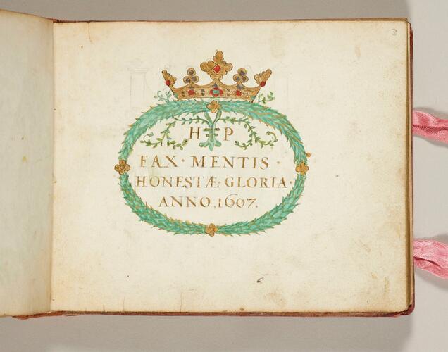 Cinquante octonaires sur la va [sic] vanite et inconstance du monde : dediez a Monsieur le Prince pour ses estrennes de l'an 1607 / escrit et illumine par moy Esther Inglis